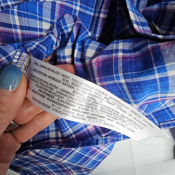 Ariat Pro Series L Blue plaid Buttondown Shirts. Work Casual Comfy Stylish Cool - Picture 11 of 16